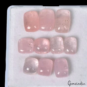 Cojín de morganita rosa natural sin tratar 8-13 mm cabujón piedras preciosas sueltas 34,10 quilates - Imagen 1 de 4