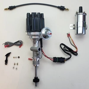 FORD THUNDERBIRD 1955-1957 272 292 312 TACH DRIVE HEI Distributor + CHROME COIL - Picture 1 of 9