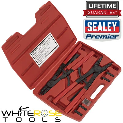 Sealey Circlip Pliers Set Internal/External 400mm Heavy-Duty Premier Cutting  - Image 1 of 4