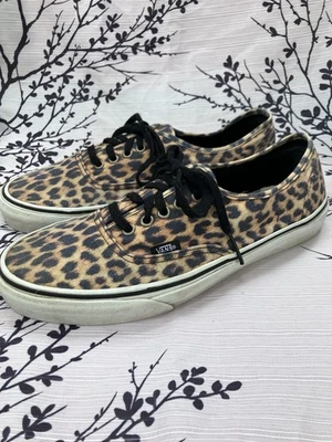 Vans Leopard Print Skate Shoe Mens 9.5 Womens 11 EUC - Image 1 of 4