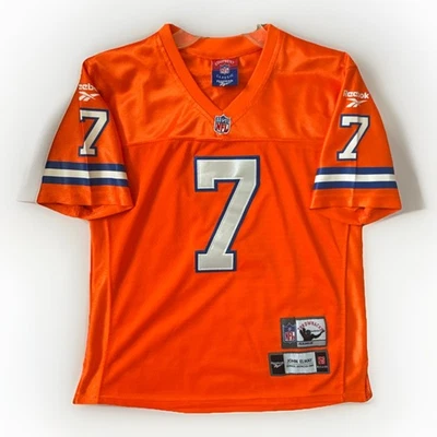 Camiseta deportiva de los Denver Broncos John Elway #7 Reebok Gridiron Classics talla L (14/16) juvenil Foto 1 de 4