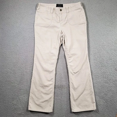 Pantalones de pana Moda International Christie Fit para mujer 10 beige acampanado occidental Foto 1 de 4