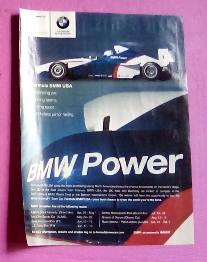 BMW Formula Power 2005 anuncio impreso de automóvil Foto 1 de 1