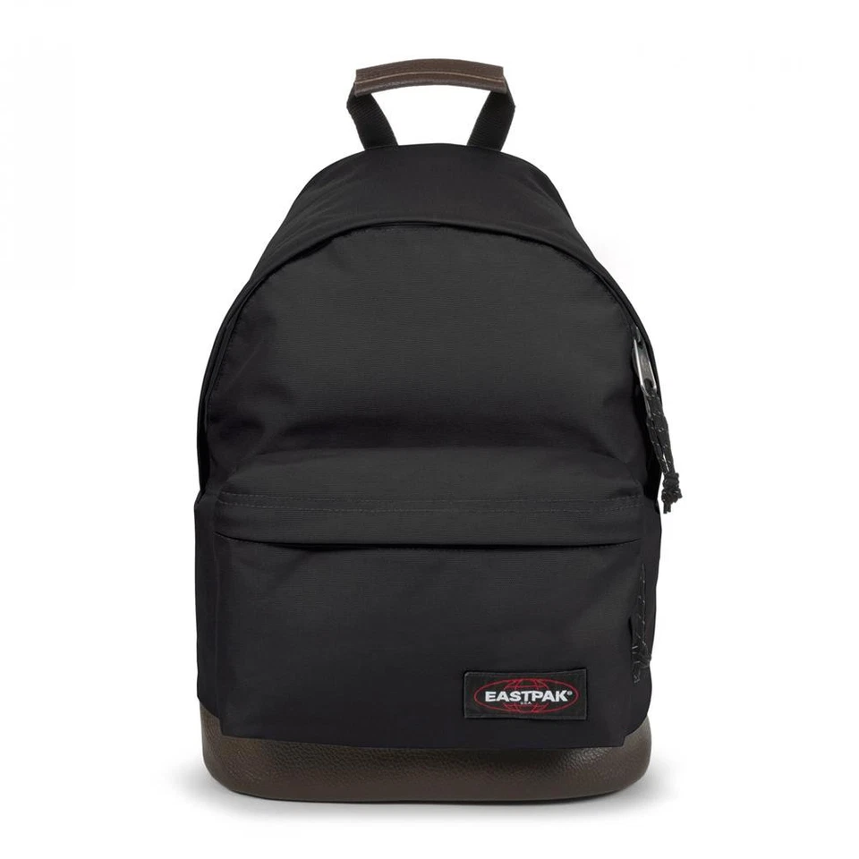 Eastpak Rucksack WYOMING Black 24L Leder-Unterseite Schule Büro Freizeit Schwarz - Bild 1 von 4