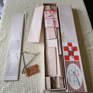 VINTAGE A DUMAS PLANE MODEL F-2 BALSA RC MODEL AIRPLANE KIT - Foto 1 di 8