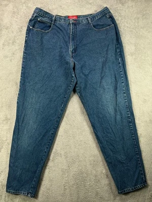 Jeans feminino Venezia perna cônica plus size 24 altura jeans stretch médio W41 L34 - Imagem 1 de 4