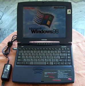Win 98 Toshiba S-1620 AMD 475MHz, 160MB 30GB Floppy Serial Parallel Dos cds-ibm - Picture 1 of 12