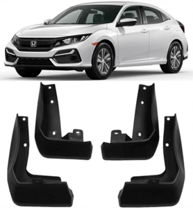 Genuine Full Set Splash Guards Mud Flaps FOR 2017-2021 Honda Civic Hatchback - Picture 1 of 8