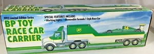 BP Toy Race Car Carrier W/Removable Formula 1 Style Race Car 1993 Limited New  - Picture 1 of 3