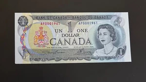 $1 1974 Canada 4 digit SN 1961 Gem screaming embossing  - Picture 1 of 2