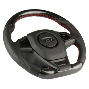 Steering Wheel Anatomical, Eco-Leather + Carbon for Lada 4x4, Urban, Niva, VAZ - Picture 1 of 12