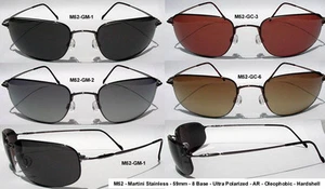 New Polarized Martini M52 Sunglasses & Cleaning cloth from Maui Jim 506 Paradise - Picture 1 of 12