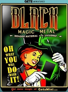 Material artesanal en miniatura de metal mágico negro (1 hoja) ¡ENVÍO GRATUITO a todo el mundo! - Imagen 1 de 2