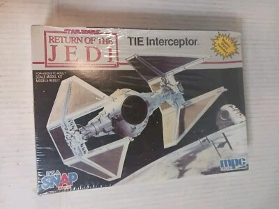 MPC 8931 Star Wars Return of The Jedi Tie Interceptor Snap Model Kit 1990 NIB! - Image 1 of 4