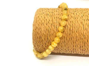 Amber Bracelet 19,5cm 7.67" Gift Round Beads Natural Baltic Amber Unisex 4g18799 - Picture 1 of 14
