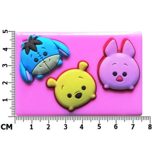 Molde de silicona Tsum Tsum Winnie the Pooh, Piglet & Eeyore de Fairie Blessings - Imagen 1 de 6