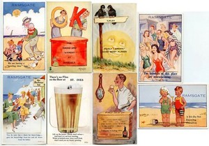 COMIC or ARTIST PULLOUT MULTIVIEW MAILING NOVELTY Cards