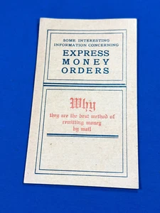 1904 Express Money Order "Why" Advertising Pamphlet ~ American Express Company - Picture 1 of 6