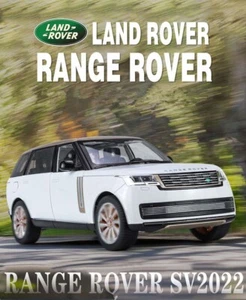 2023 1/18 Land Range Rover SUV Alloy Car Model Diecast Metal Off-road Toy Gift - Picture 1 of 31