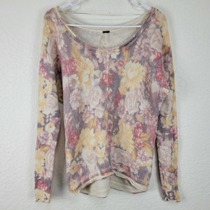 Free People 羊毛套头衫印花毛衣 Ebay