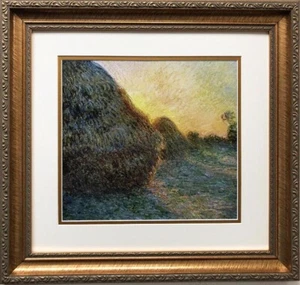 Claude Monet "Haystacks '1891" ARTE ENMARCADO Impresionista Renoir - Imagen 1 de 3