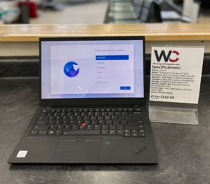 Lenovo Thinkpad X1 Carbon 7th Gen, Core i7 10510U, 16GB DDR4, 512GB SSD, 2020 - Picture 1 of 6