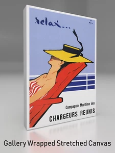 Póster estirado envuelto en galería vintage RELAX Art - COASTAL LIVING MAGAZINE - Imagen 1 de 2