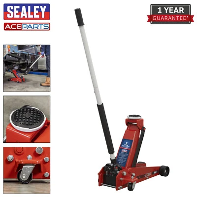 Sealey 3000CXD 3 Tonne Ton Trolley Jack Car Lift Van Heavy Duty - Image 1 of 4