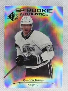 Quinton Byfield RC - 2021-22 SP Hockey Rookie Authentics Patterned Foilboard SP - Picture 1 of 2