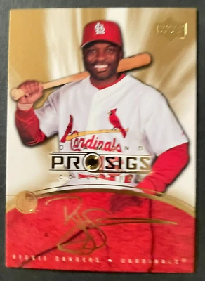 Reggie SANDERS 2004 Upper Deck Diamond Collection Pro Sigs Gold #22 Cardinals - Image 1 of 2