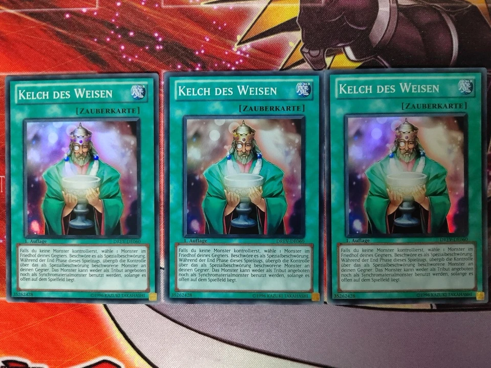 3x KELCH DES WEIßEN - DREV-DE060 Super Rare / 1. Auflage Near Mint Playset  - Bild 1 von 3