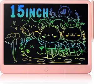 LCD Writing Tablet 15 Inch Colorful Erasable Doodle Board Drawing Pad Magic D... - Picture 1 of 12