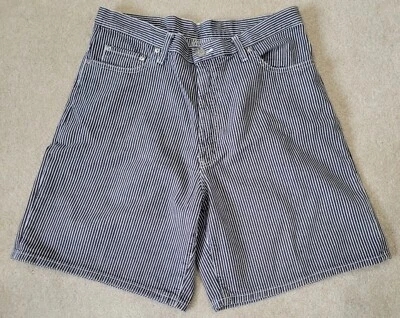 Vintage Polo Ralph Lauren Dungarees Men's Denim Striped Shorts Size 35 - Image 1 of 4
