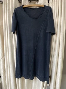Oska Grey Textured Linen Knit Tunic Dress Size 2 - Picture 1 of 18