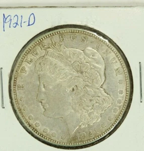 Dollaro Morgan 1921-D: Extra Fine + XF+ - Foto 1 di 2