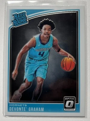 2018 18 Panini Donruss Rated Rookie Devonte Graham RC #189, Charlotte Hornets - Image 1 of 2