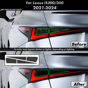 For Lexus IS300 IS350 2021-2024 Tail Light Signal Overlay PreCut Vinyl Tint film - Picture 1 of 5