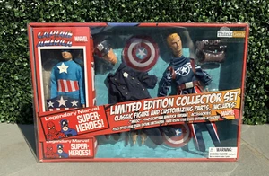 Captain America Marvel Limited Edition (2000) Collector Set Retro 8" Diamond-New - Picture 1 of 4