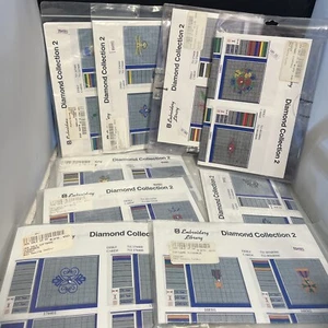 Vintage Viking Husqvarna Embroidery Sets Diamond Collection Floppy Disc lot - Picture 1 of 6