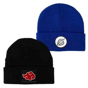 Conjunto de gorro Naruto Shippuden Hidden Leaf Village y Akatsuki Clan Cuff - Imagen 1 de 5