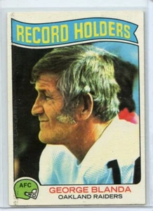 1975 FB Topps George Blanda Oakland Raiders Record Holder #351 ⭐️💥🎯 EX - Imagen 1 de 2