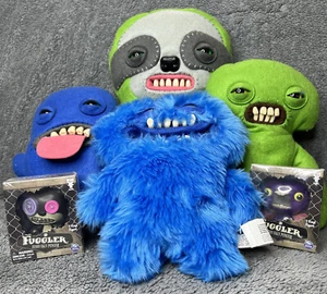 Fugglers Funny Ugly Monsters Soft Plush Toy Bundle x4 & BNIB Vinyl Figures x2 - Picture 1 of 15
