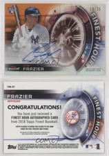 2018 Topps Finest Hour Orange Refractor /25 Clint Frazier #FHA-CF Rookie Auto RC