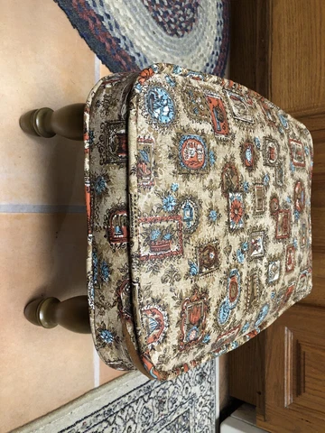 Babcock Phillips Foot Stool Ottoman Mid Century MCM 60s 17”x13”x10” Bench Cover