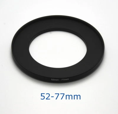 Lens filter adapter ring 52-77mm step-up DSLR Nikon Canon universal professional - Image 1 of 3