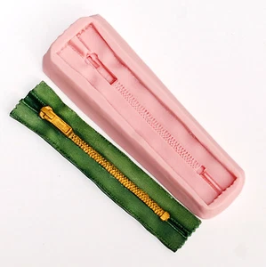 Molde con cremallera de silicona seguro para alimentos fondant chocolate caramelo artesanía resina arcilla (558) - Imagen 1 de 11