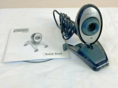 Webcam VF-0050 USB Wired Creative Labs Video Camera Built In Mic w/ CD Snapshot - Image 1 of 4