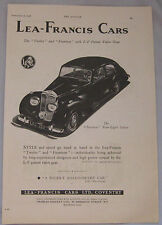 1947 Lea-Francis "Twelve" & "Fourteen" Original advert No.2