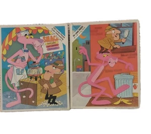 Whitman Kids 100 Pc+ Puzzles Pink Panther Complete  Lot of 2 - Picture 1 of 7