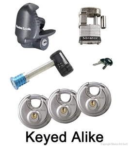 Master Lock - 6 Trailer Locks Keyed Alike 6KA-37940-37 - Picture 1 of 6